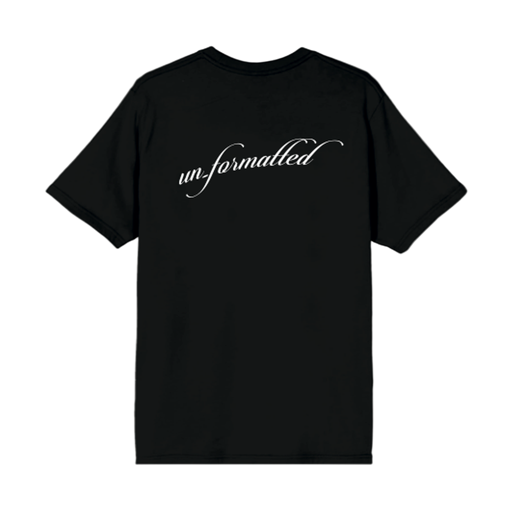 UN_FORMATTED T-SHIRT BLACK SIGNATURE