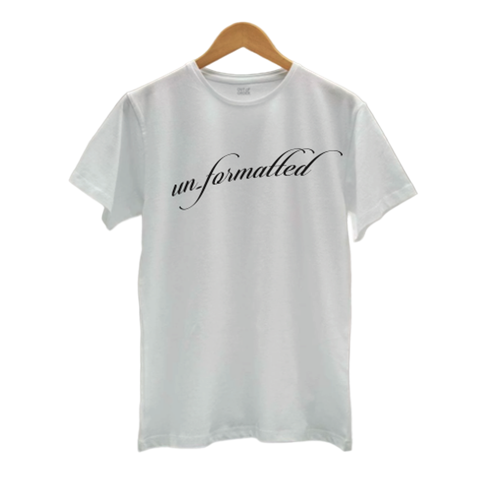 UN_FORMATTED T-SHIRT WHITE SIGNATURE